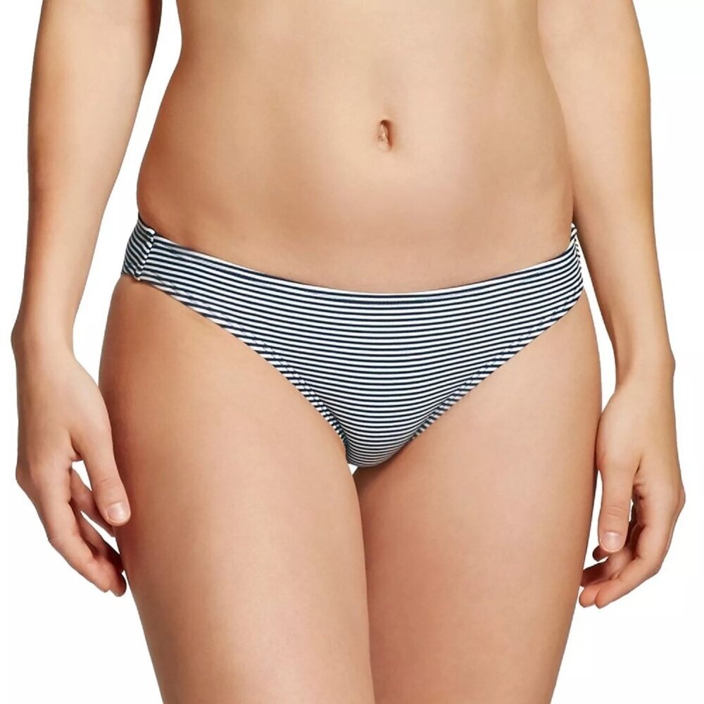 Xhilaration Juniors' Striped Cheeky Bikini Bottom - Size M, NWT